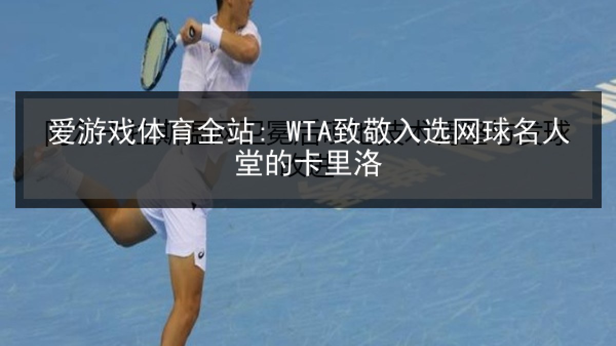 爱游戏体育全站: WTA致敬入选网球名人堂的卡里洛